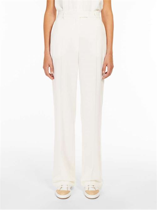 Wool crepe satin trousers Max Mara | 61310427600.010